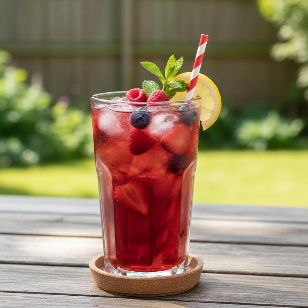 Berry-flavored teas