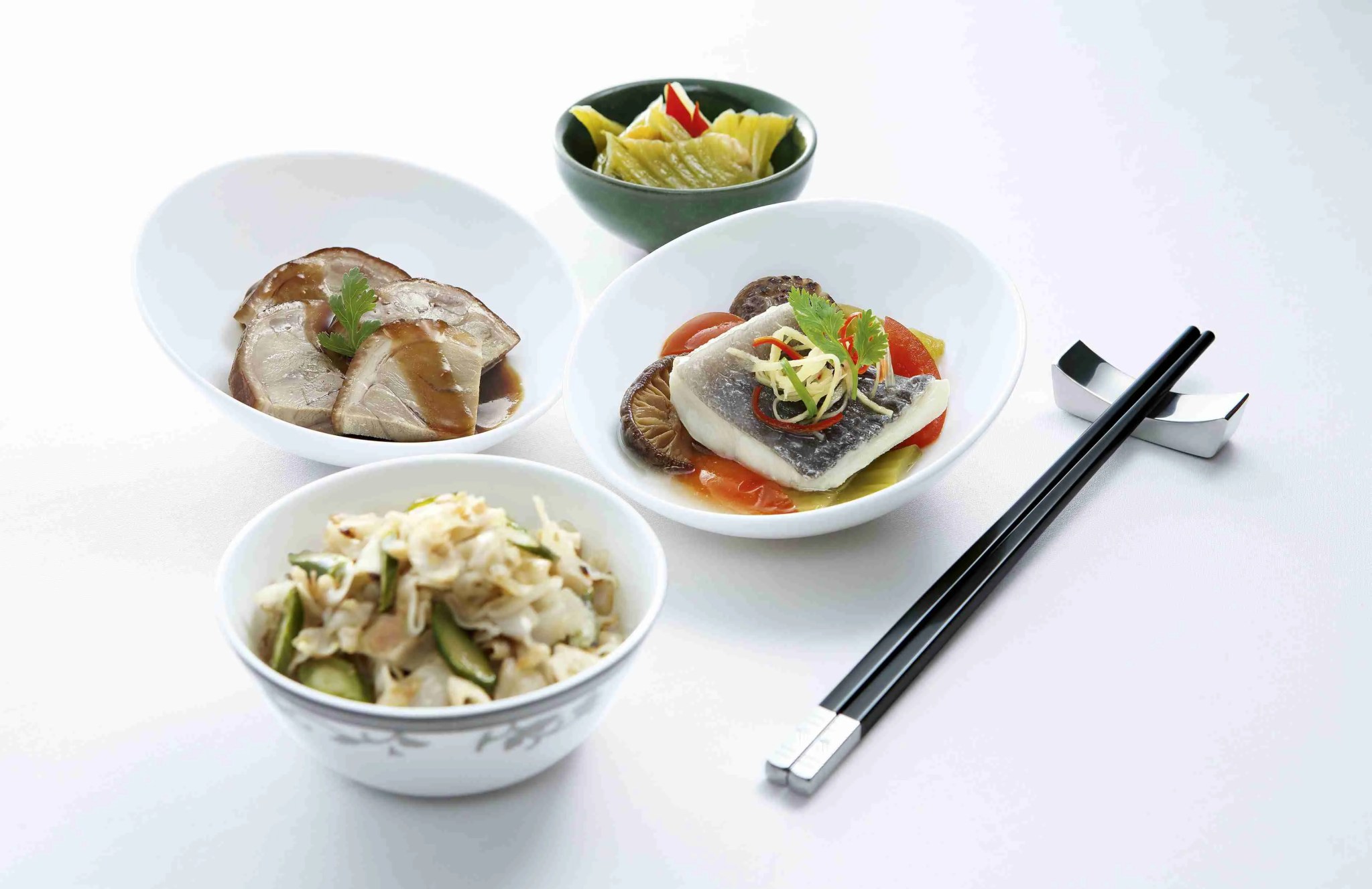 In-flight cuisine on Singapore Airlines