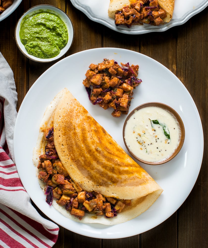 Paneer masala dosa