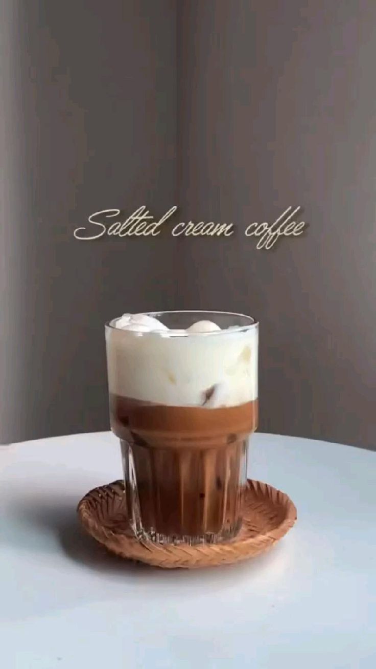 Salted cream coffee