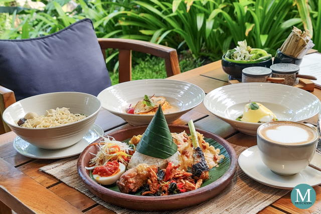 In-villa breakfast at Mandapa