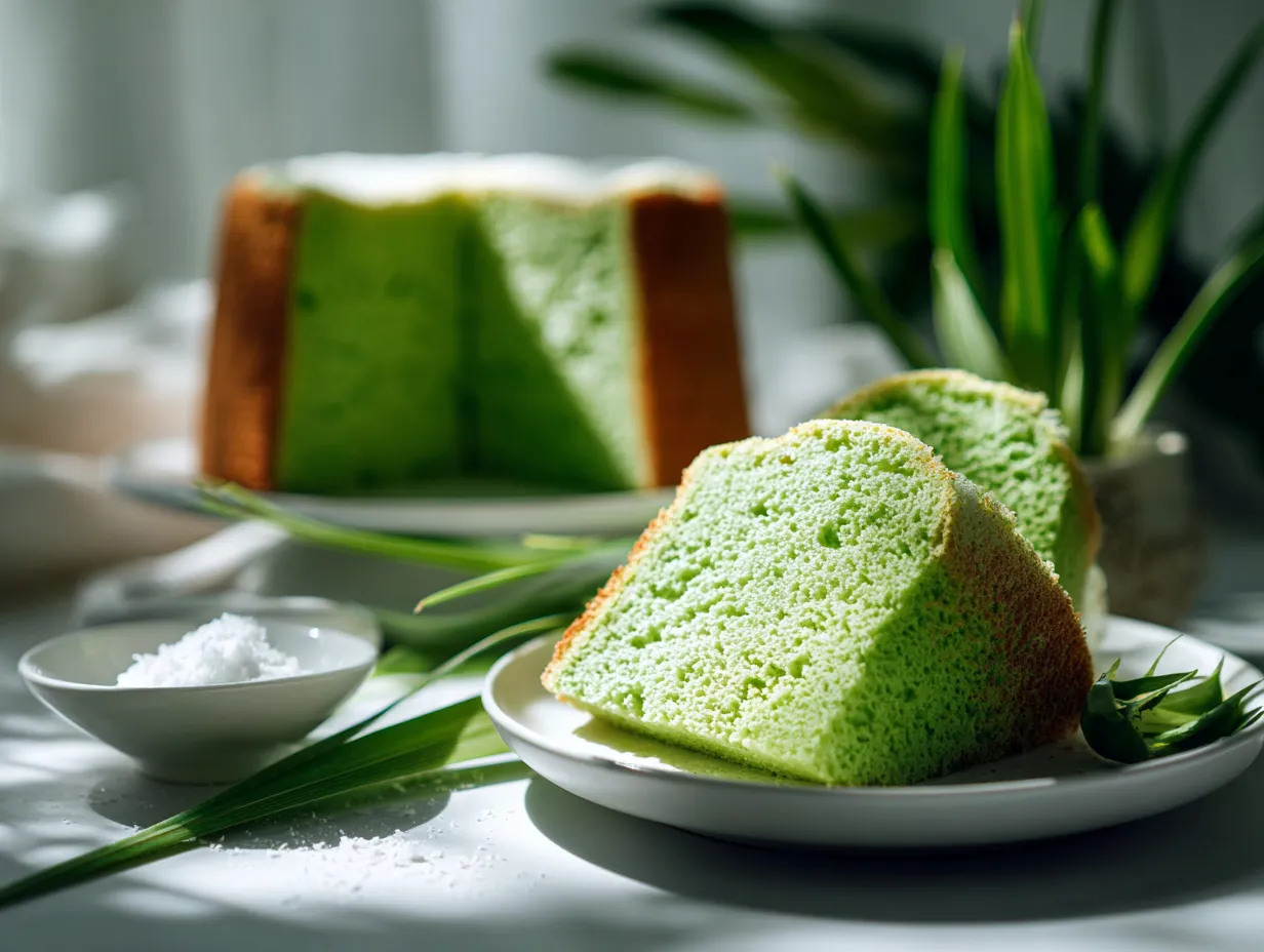 Pandan chiffon cake