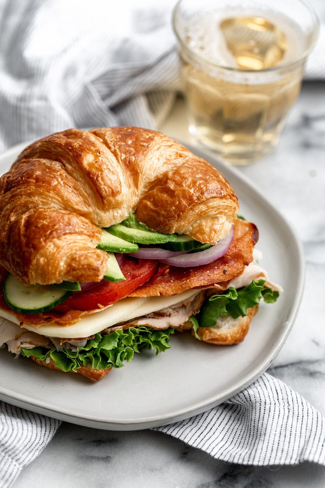 Croissant sandwich
