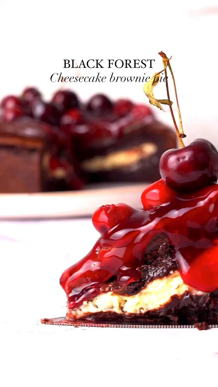 Black Forest cheesecake