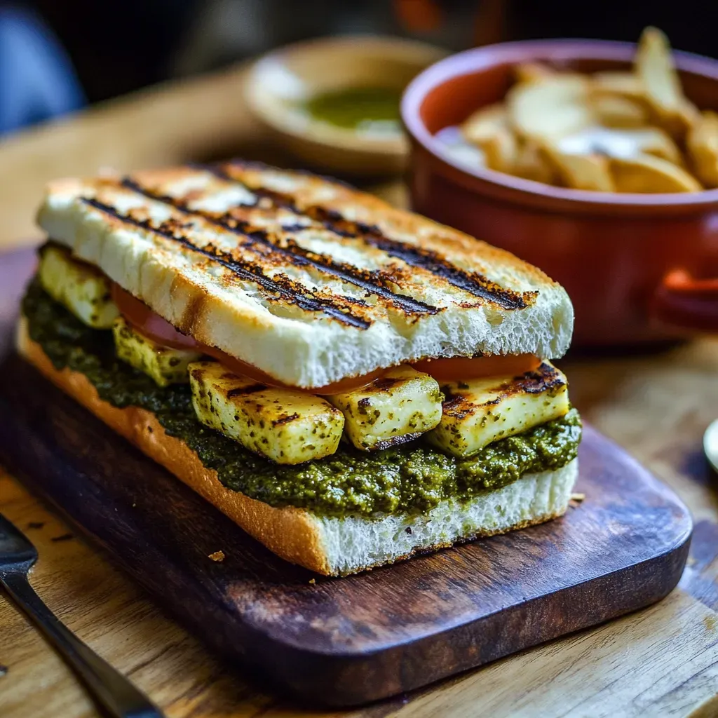 pesto sandwich